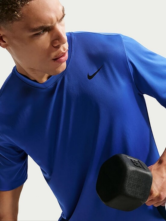 Nike Other - NWT Nike Men's Blue Short-Sleeve Tee with Black Swoosh